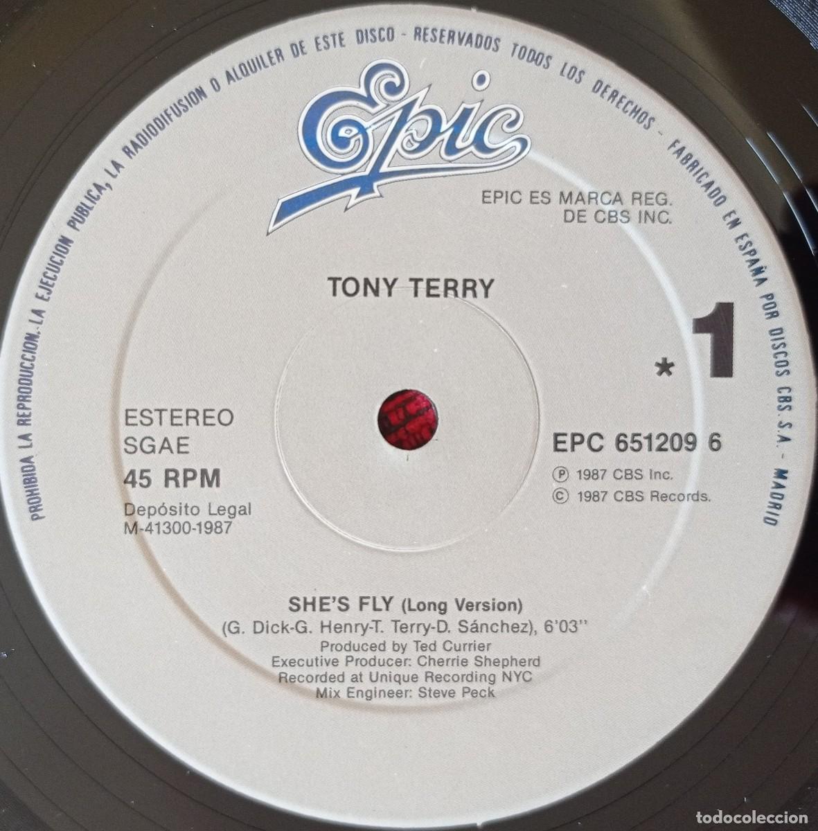 Discos de vinilo: TONY TERRY ** Shes Fly ** 1987 MAXI SINGLE VINILO - Foto 3