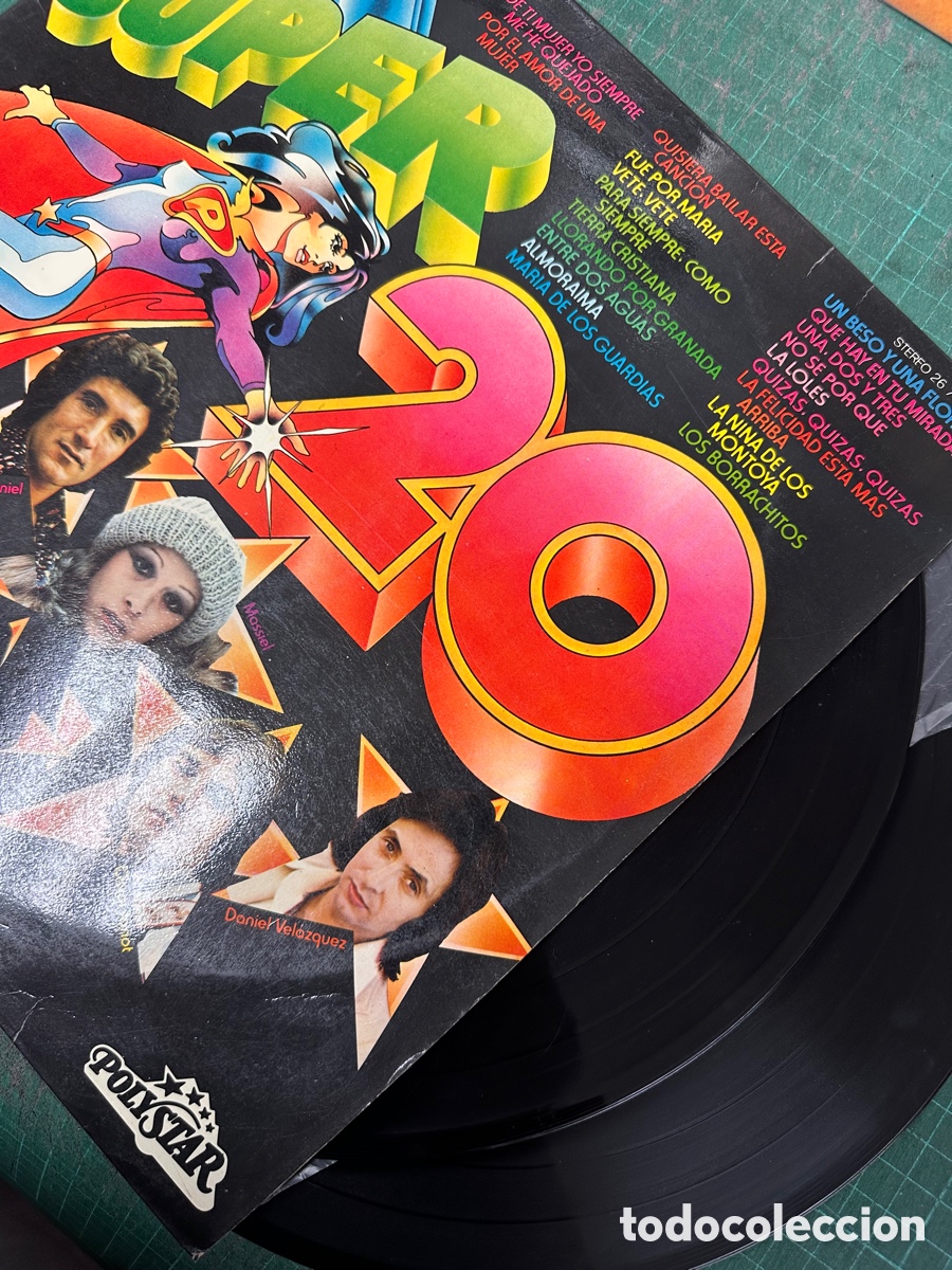 Discos de vinilo: Various - Los Super 20 (2xLP, Comp) - Foto 3