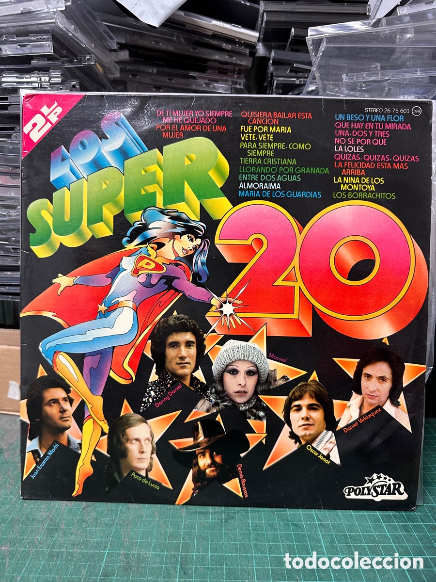 Discos de vinilo: Various - Los Super 20 (2xLP, Comp) - Foto 1
