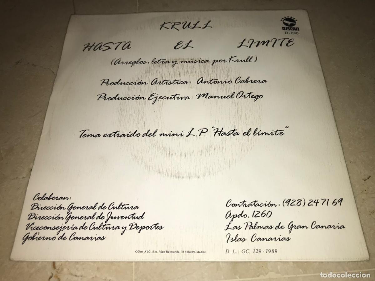 Discos de vinilo: KRULL-HASTA EL LIMITE-ORIGINAL 1989 - Foto 2
