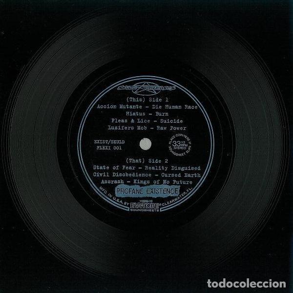 Discos de vinilo: Die Human Race - Various - Flexi-disc, 7&rdquo;, 33 ⅓ RPM, Shape, Compilation - Foto 3