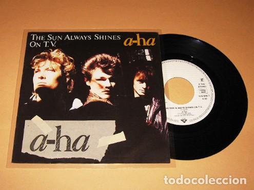 Discos de vinilo: A-HA - THE SUN ALWAYS SHINE ON TV - SINGLE - 1985 - OTRO TEMAZO 80'S DE A-HA