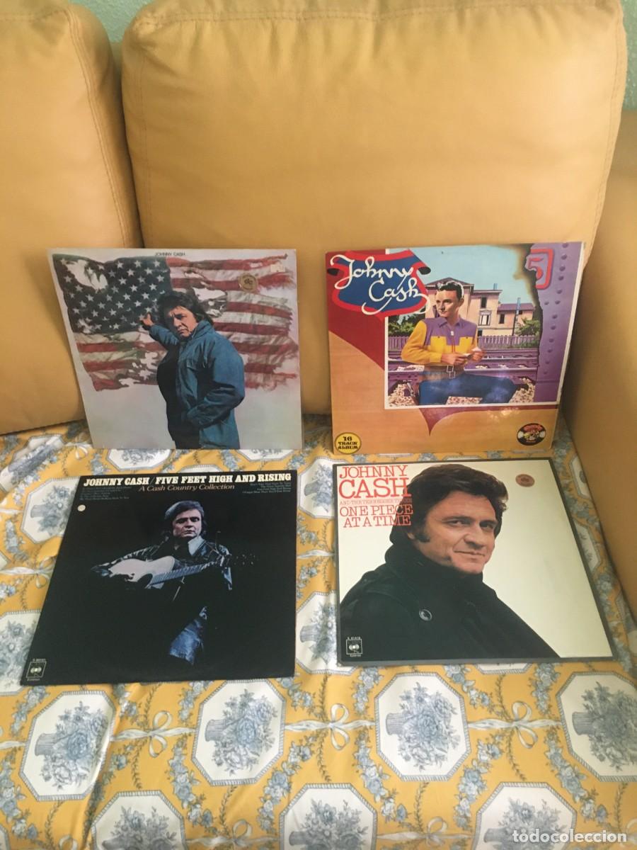 Discos de vinilo: Lote pack Johnny Cash x 4 - Foto 1
