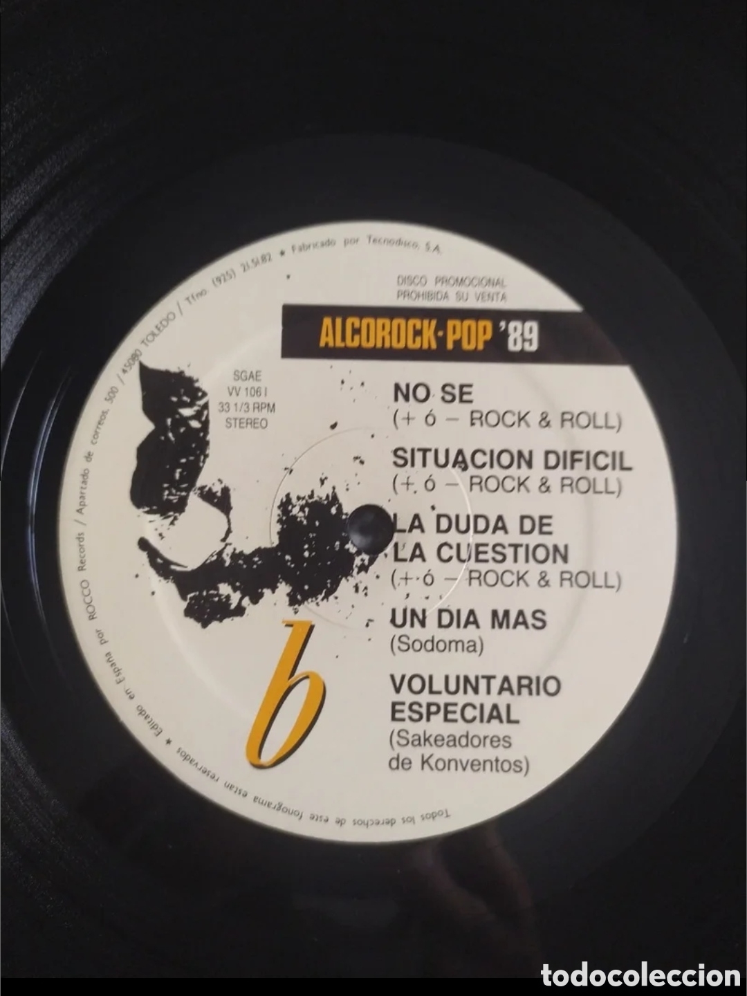 Discos de vinilo: Lp Alcorock - Pop 89. Disco Promocional - Foto 4