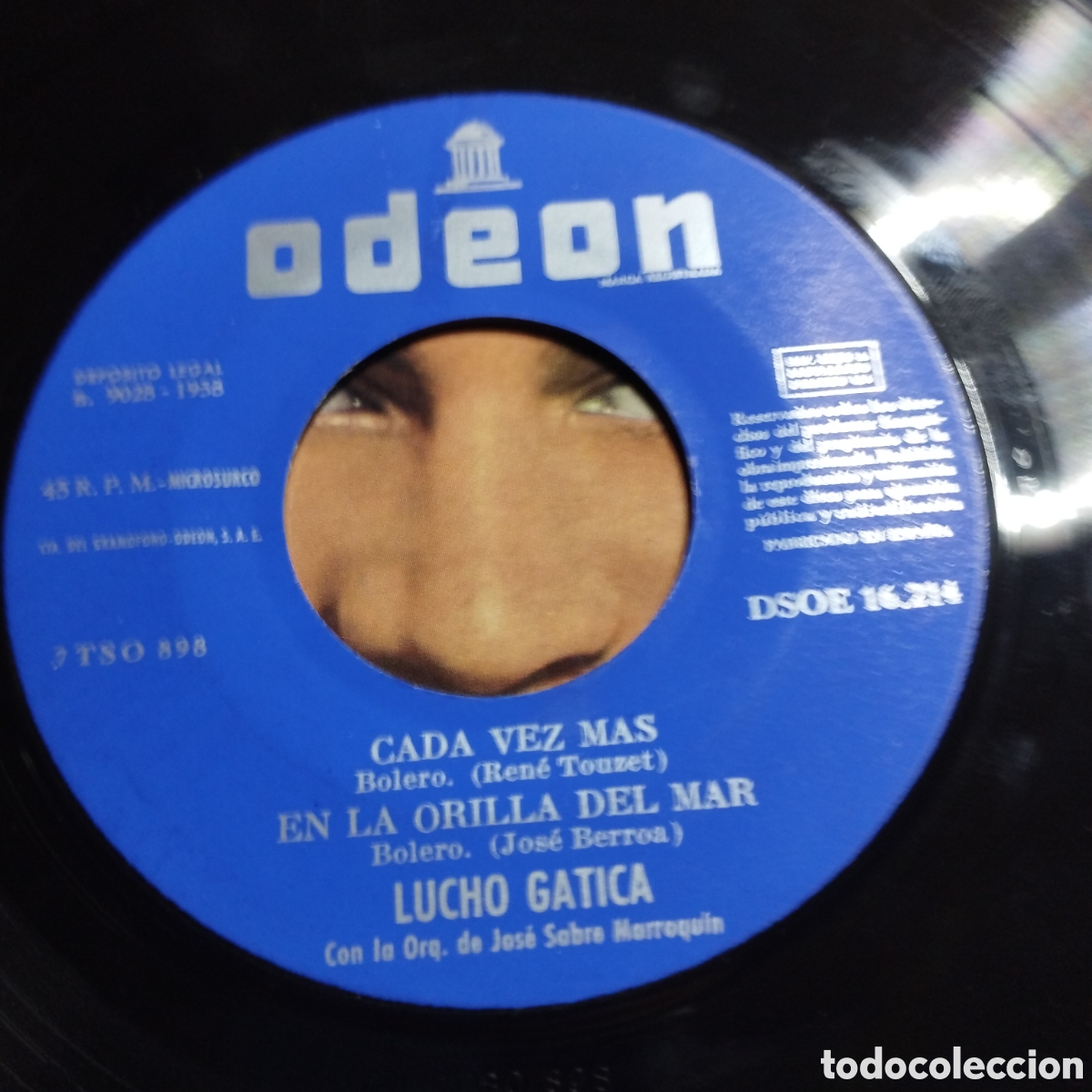 Discos de vinilo: EP 7&rdquo; Lucho Gatica 1958 Cada vez m&aacute;s + 3. - Foto 3