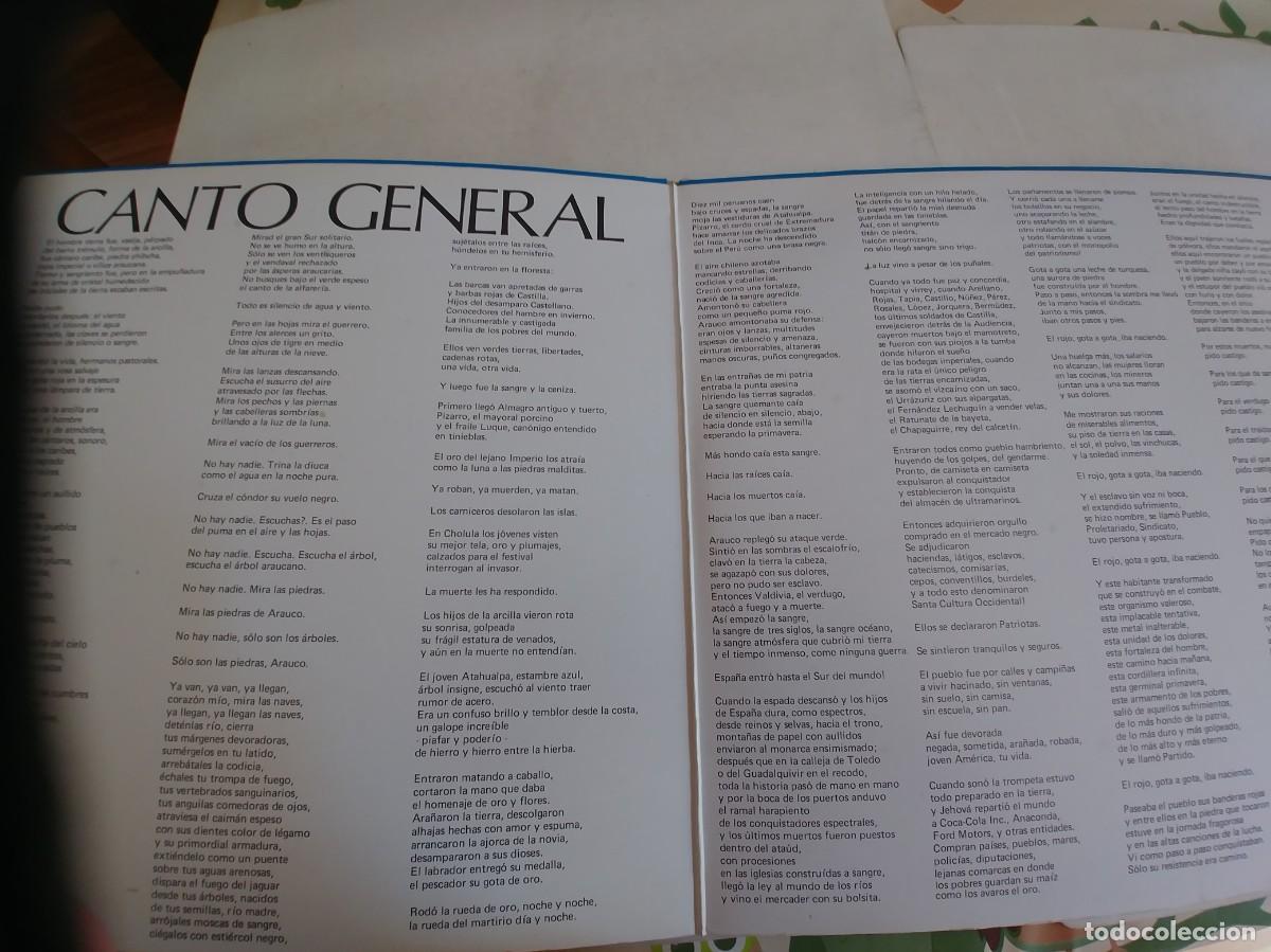 Discos de vinilo: APARCOA-LP PABLO NERUDA CANTO GENERAL-GATEFOLD-NUEVO - Foto 2