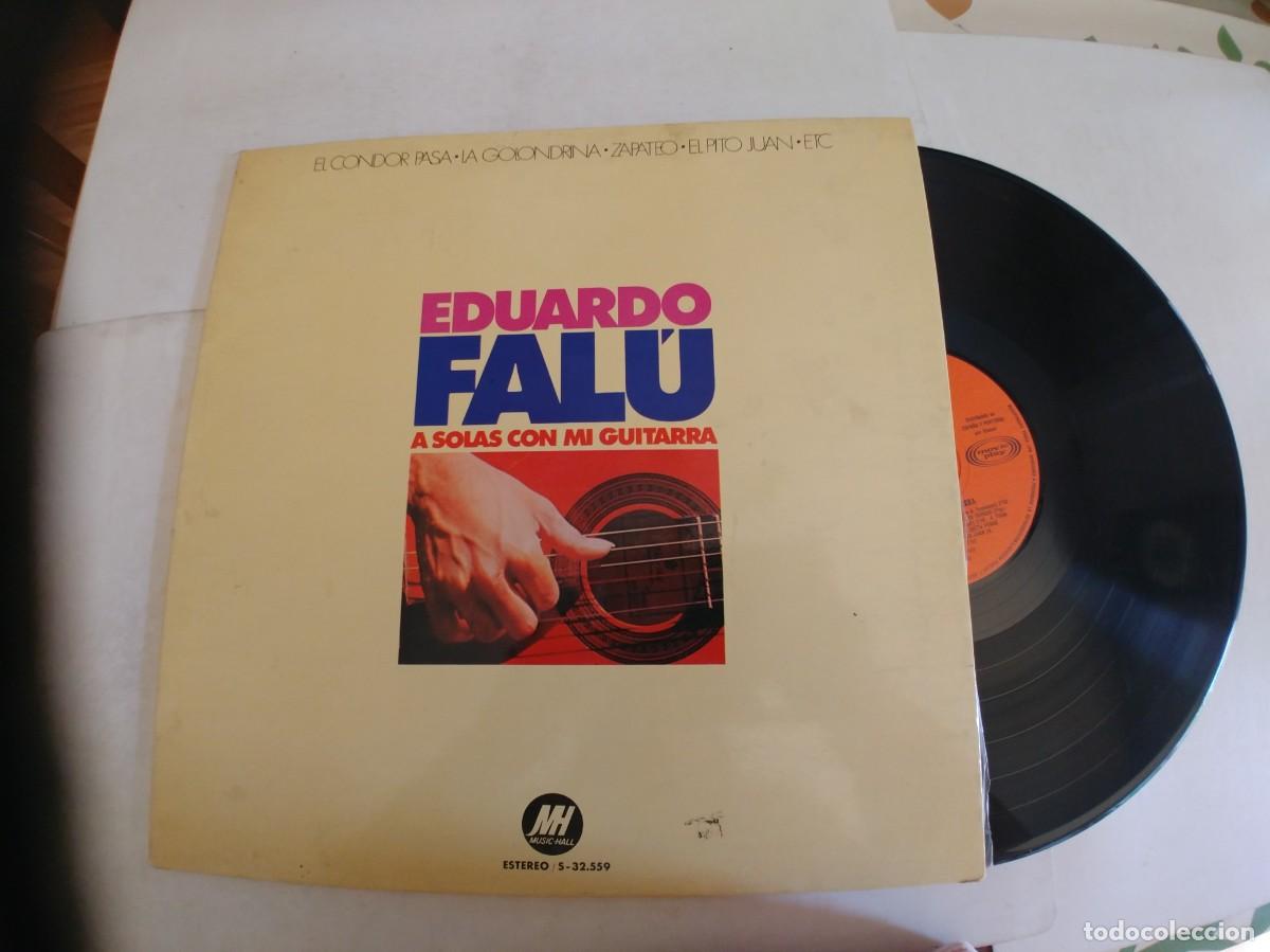 Discos de vinilo: EDUARDO FALU-LP A SOLAS CON MI GUITARRA-GATEFOLD - Foto 1