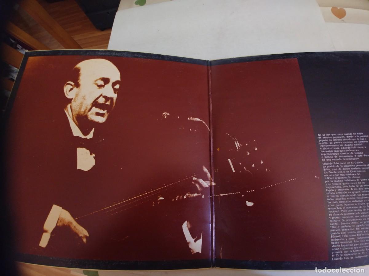 Discos de vinilo: EDUARDO FALU-LP A SOLAS CON MI GUITARRA-GATEFOLD - Foto 2