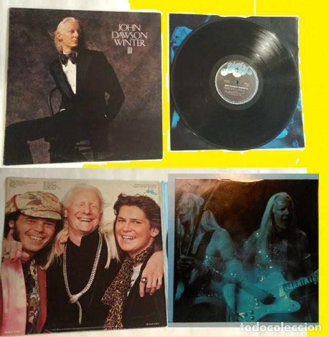 Discos de vinilo: JOHNNY WINTER / john dawson winter III 74 + RARE POSTER CONCERT SPAIN, RARA 1&ordf; EDIC ORIG USA, EXC