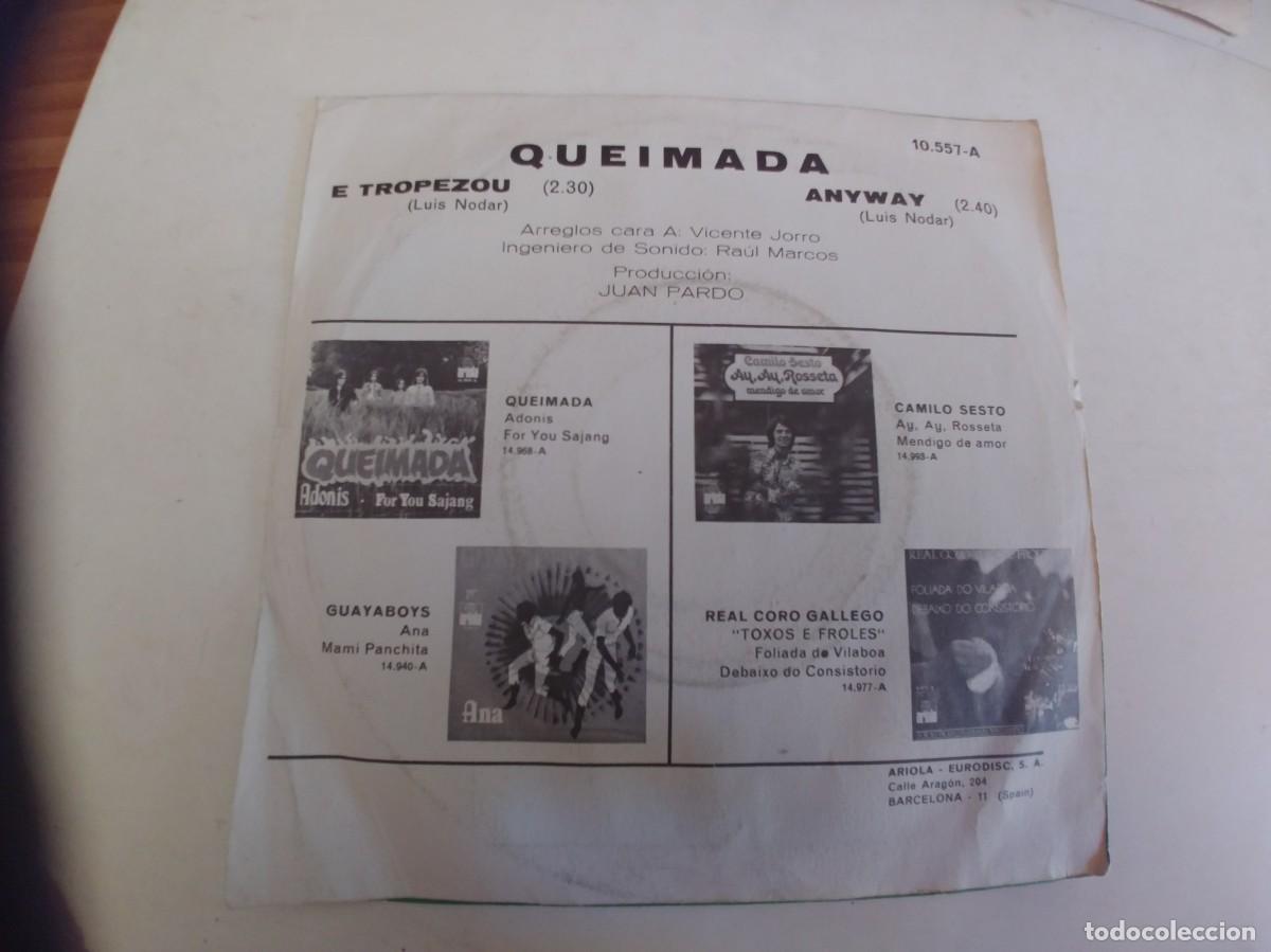 Discos de vinilo: QUEIMADA-SINGLE E TROPEZOU - Foto 2