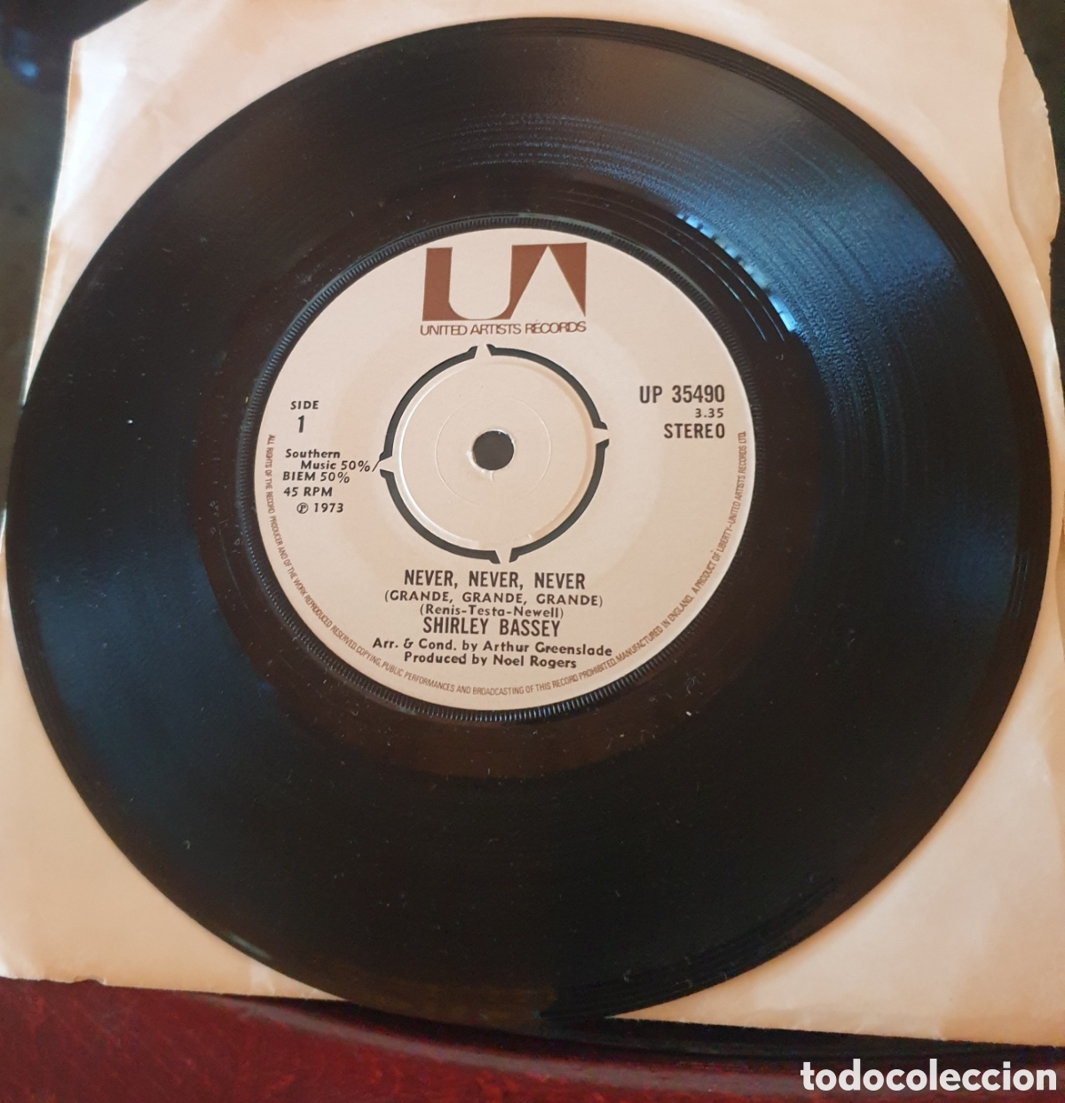 Discos de vinilo: Shirley Bassey - never, never, never - Foto 1