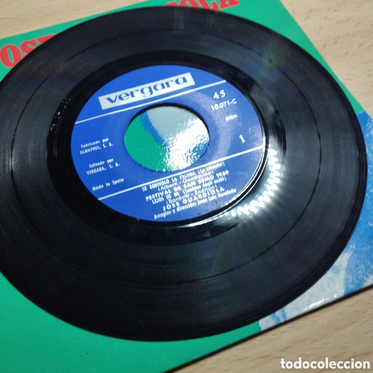 Discos de vinilo: EP 7&rdquo; Jos&eacute; Guardiola 1969 Z&iacute;ngara + 3. - Foto 4