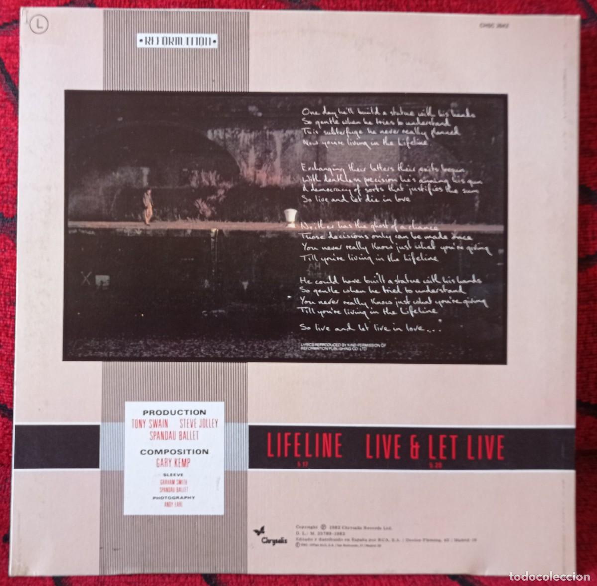 Discos de vinilo: SPANDAU BALLET ** Lifeline ** 1982 MAXI SINGLE VINILO - Foto 2