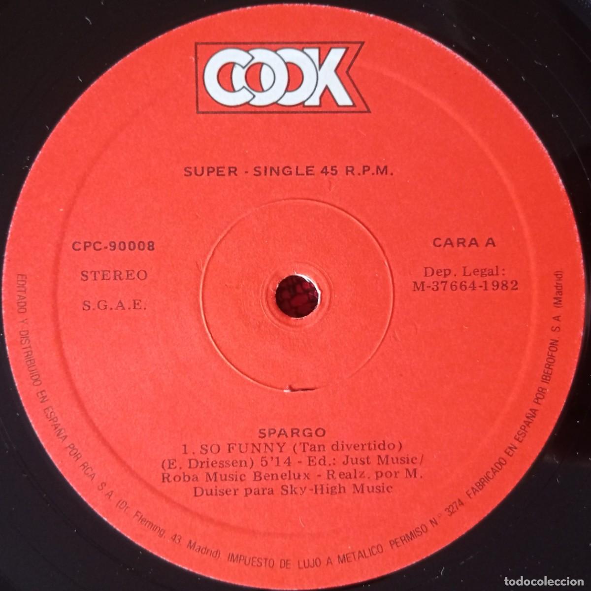 Discos de vinilo: SPARGO ** So Funny ** 1982 MAXI SINGLE VINILO - Foto 3
