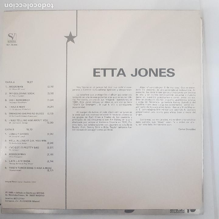 Discos de vinilo: ETTA JONES. ESTRELLAS DEL JAZZ - Foto 2