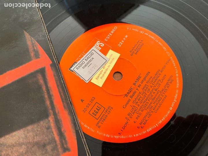 Discos de vinilo: COUNT BASIE (BASIC BASIC) LP ESPA&Ntilde;A 1975 GAT. (B-41) - Foto 2