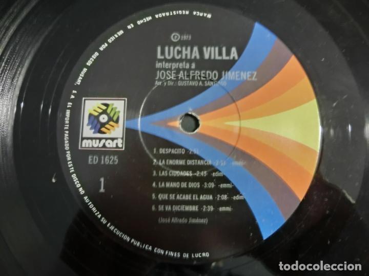 Discos de vinilo: Lucha villa - interpreta a jose alfredo jimenez - Foto 3