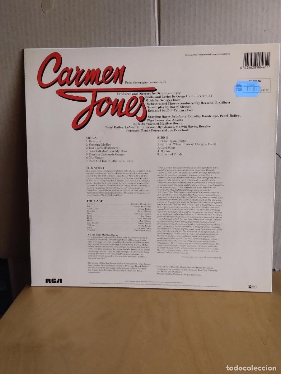 Discos de vinilo: B.S.O. --- CARMEN JONES - Foto 2