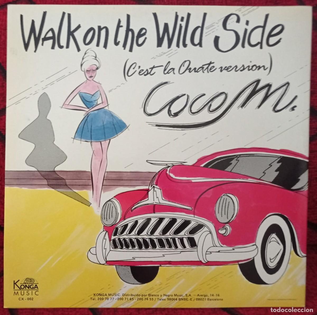 Discos de vinilo: COCO M **Walk On The Wild Side (Cest La Ouate Version)** 1987 MAXI SINGLE VINILO - Foto 2