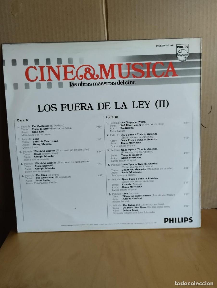 Discos de vinilo: B.S.O. --- LOS FUERA DE LA LEY ( II) - Foto 2