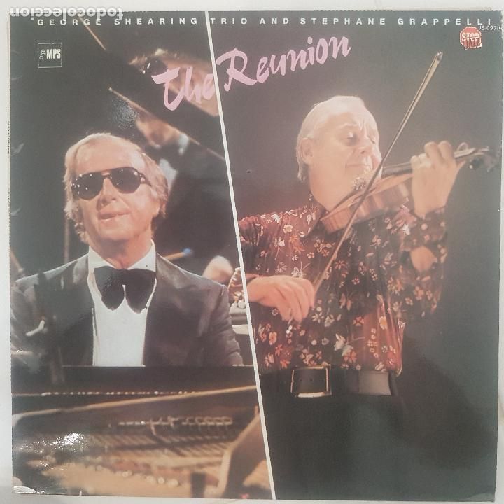Discos de vinilo: GEORGES SHEARING TRIO & STEPHANE GRAPPELLI. THE REUNION - Foto 1