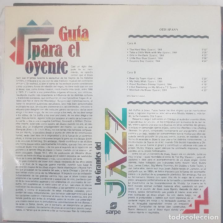Discos de vinilo: OTIS SPANN. LOS GRANDES DEL JAZZ - Foto 2