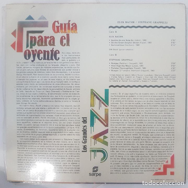 Discos de vinilo: STEPHANE GRAPPELLI ELEK BACSIK - Foto 2