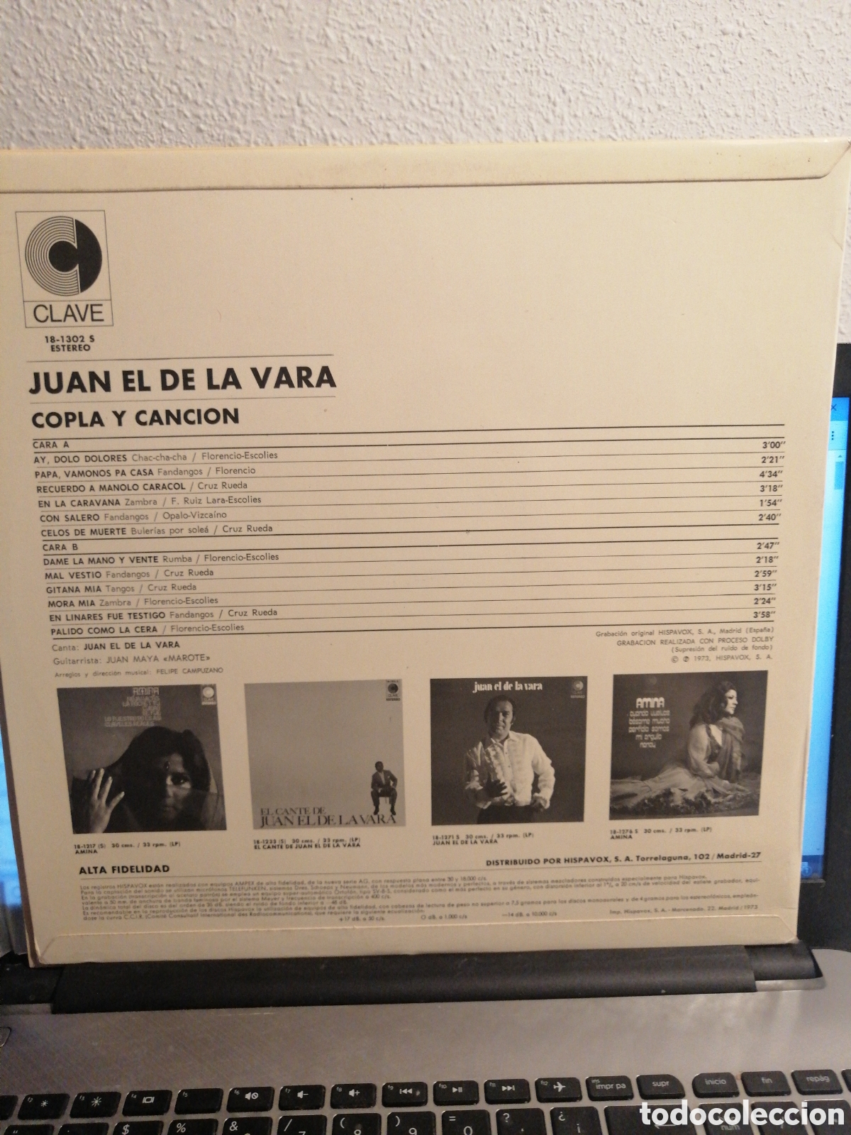 Discos de vinilo: Juan El de la Vara - Copla y canci&oacute;n Lp - Foto 2