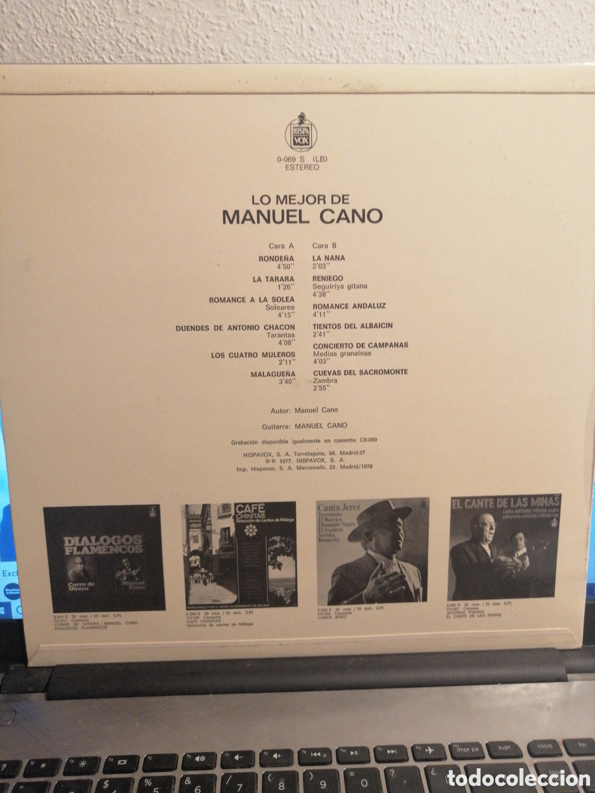 Discos de vinilo: Manuel Cano - Lo mejor de Lp - Foto 2
