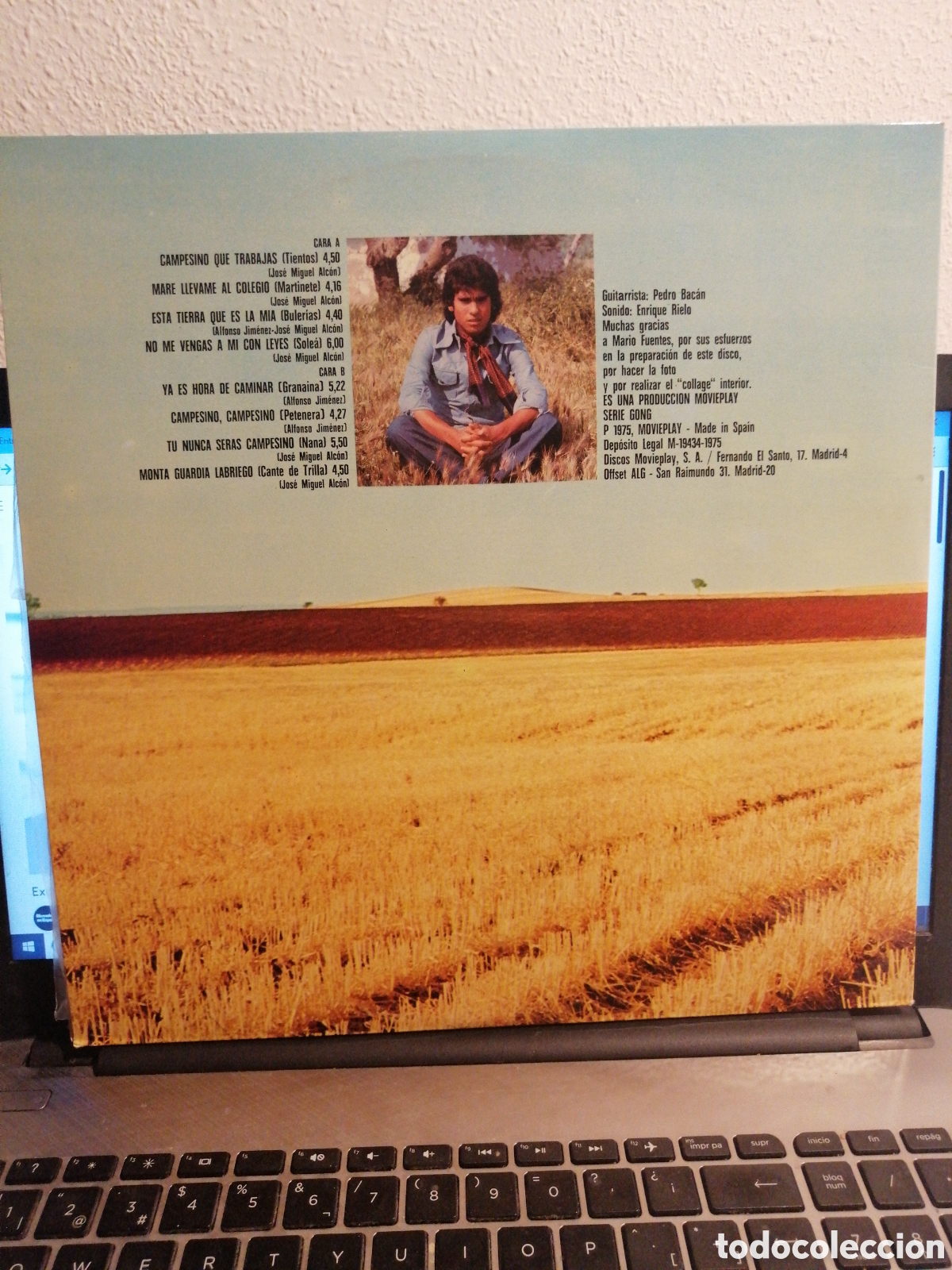 Discos de vinilo: Manuel de Paula - Campo joven Lp - Foto 2