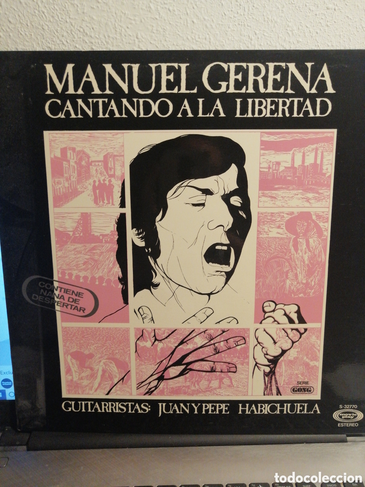 Discos de vinilo: Manuel Gerena - Cantando a la libertad Lp - Foto 1