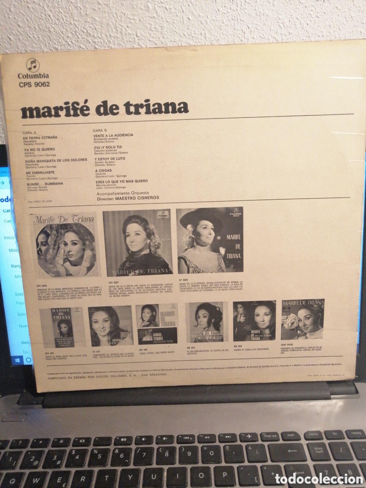 Discos de vinilo: Marife de Triana - Marife de Triana Lp - Foto 2