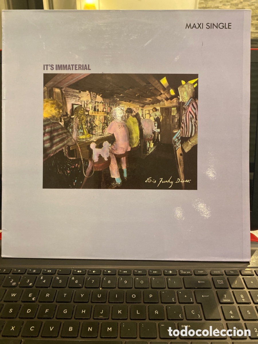 Discos de vinilo: ITS IMMATERIAL - EDS FUNKY DINER MAXI SINGLE 1986 SPAIN - Foto 1