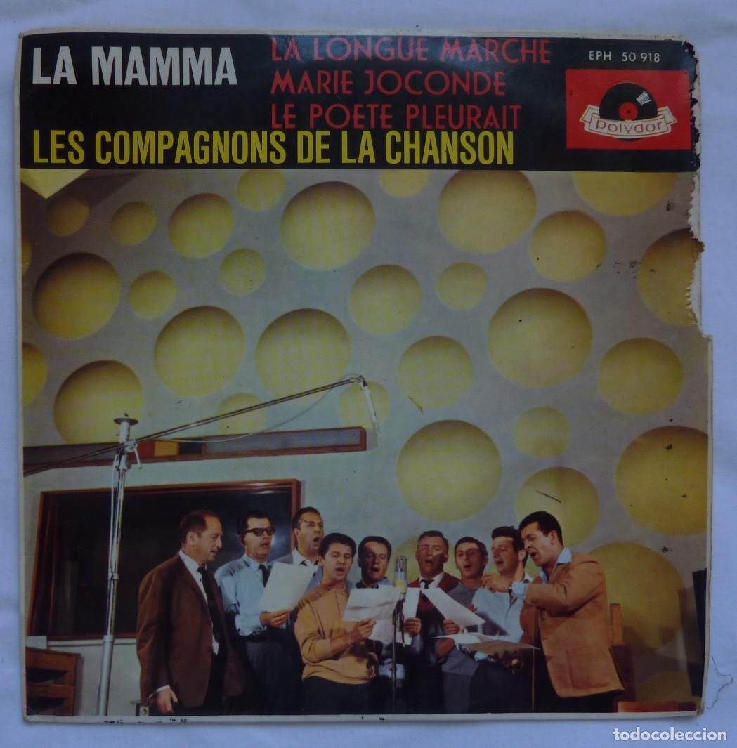Discos de vinilo: LES COMPAGNONS DE LA CHANSON // LA MAMMA+3 // 1964 // EP - Foto 1
