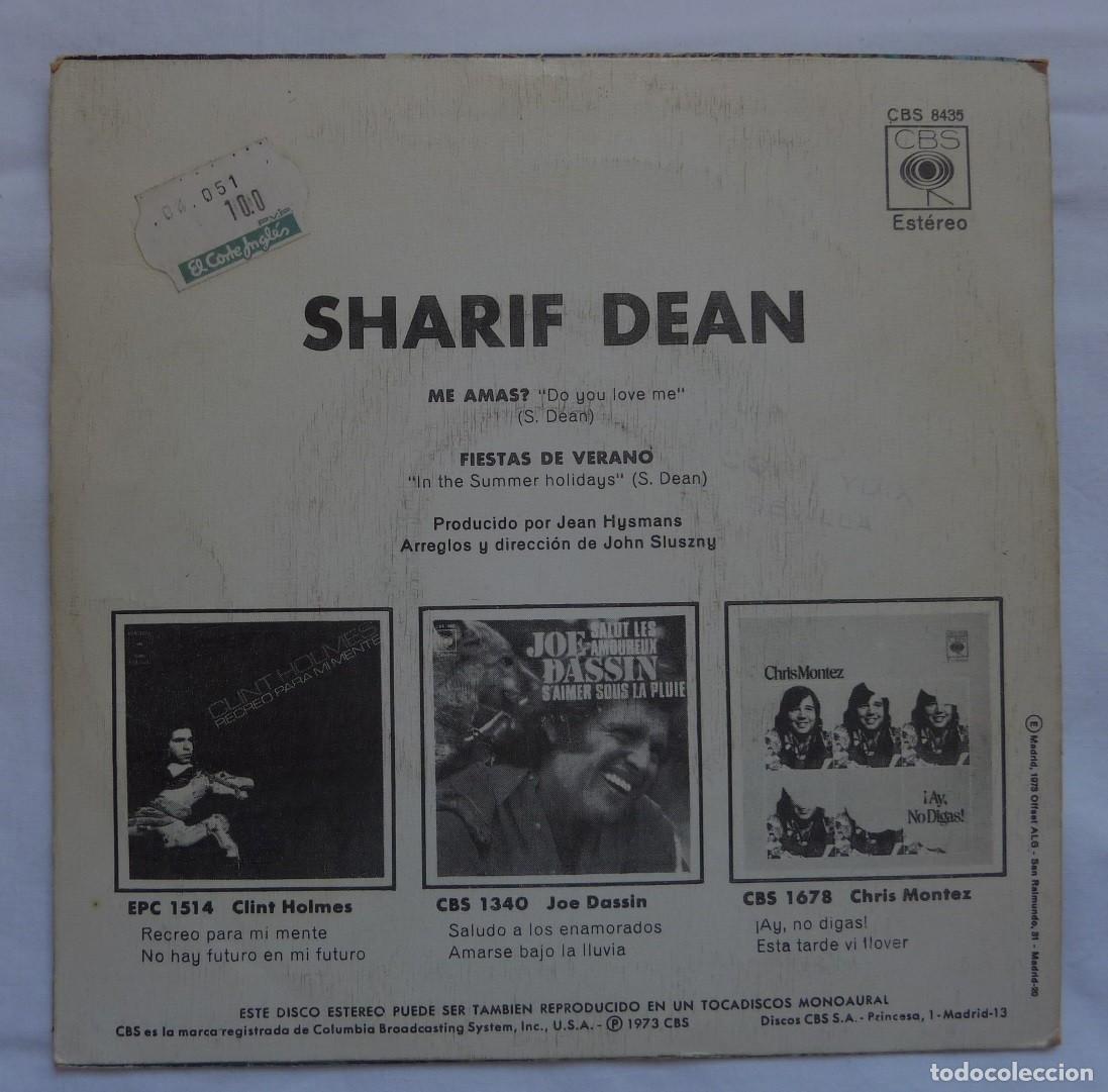Discos de vinilo: SHARIF DEAN // ME AMAS? // 1973 // SINGLE - Foto 2