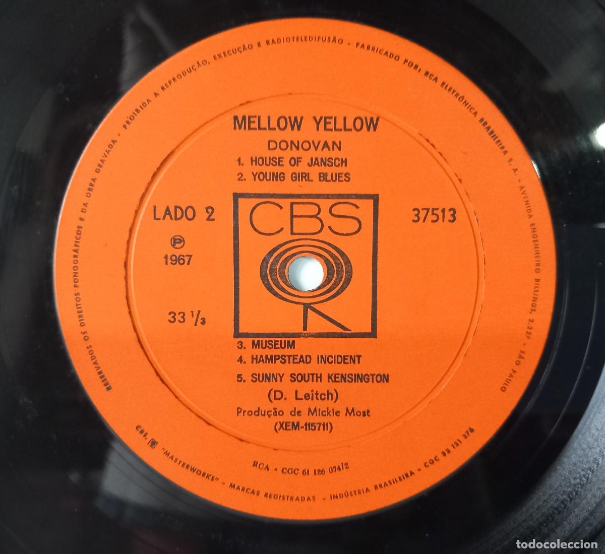 Discos de vinilo: DONOVAN / MELLOW YELLOW / LP (ED. BRASIL) - Foto 2