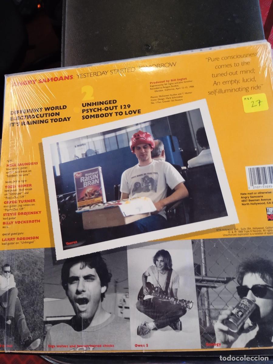 Discos de vinilo: ANGRY SAMOANS- YESTERDAY STARTED TOMORROW. LP - Foto 2