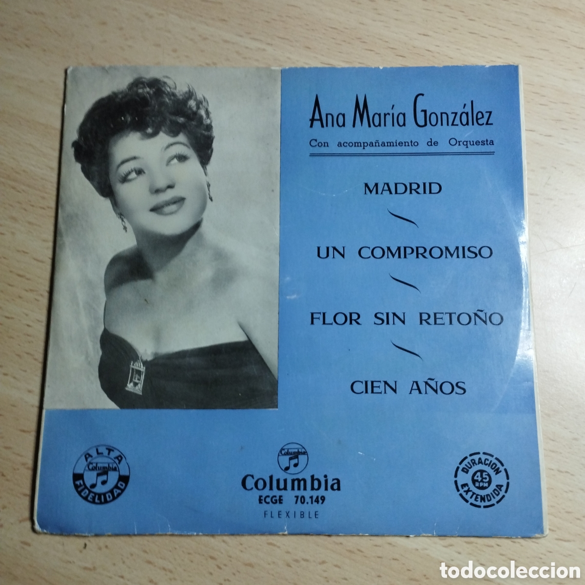 Discos de vinilo: EP 7&rdquo; Ana Mar&iacute;a Gonz&aacute;lez 1958 Madrid + 3. - Foto 1