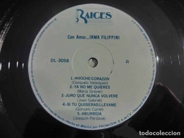 Discos de vinilo: Irma Filippini &ndash; Con Amor... - Foto 3