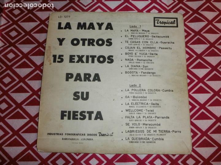 Discos de vinilo: VARIOS &ndash; La Maya Y Otros 15 Exitos Para Su Fiesta - Foto 2