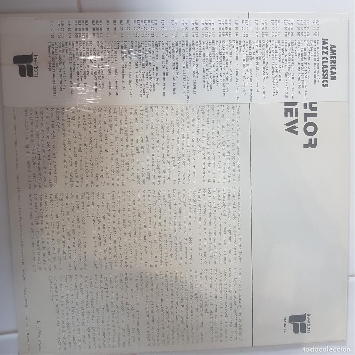 Discos de vinilo: CECIL TAYLOR. WHATS NEW - Foto 2