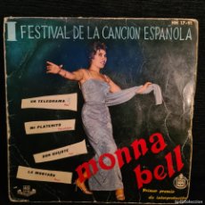 Discos de vinilo: MONNA BELL -UN TELEGRAMA - (HH 17-91) - SINGLE VINILO / R-1288