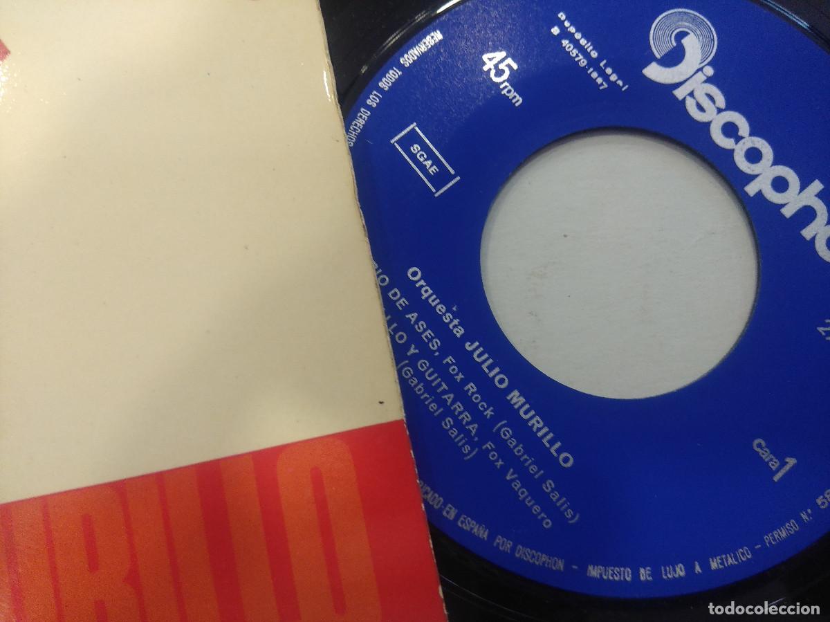 Discos de vinilo: JULIO MURILLO/TRIO DE ASES/SINGLE. - Foto 2