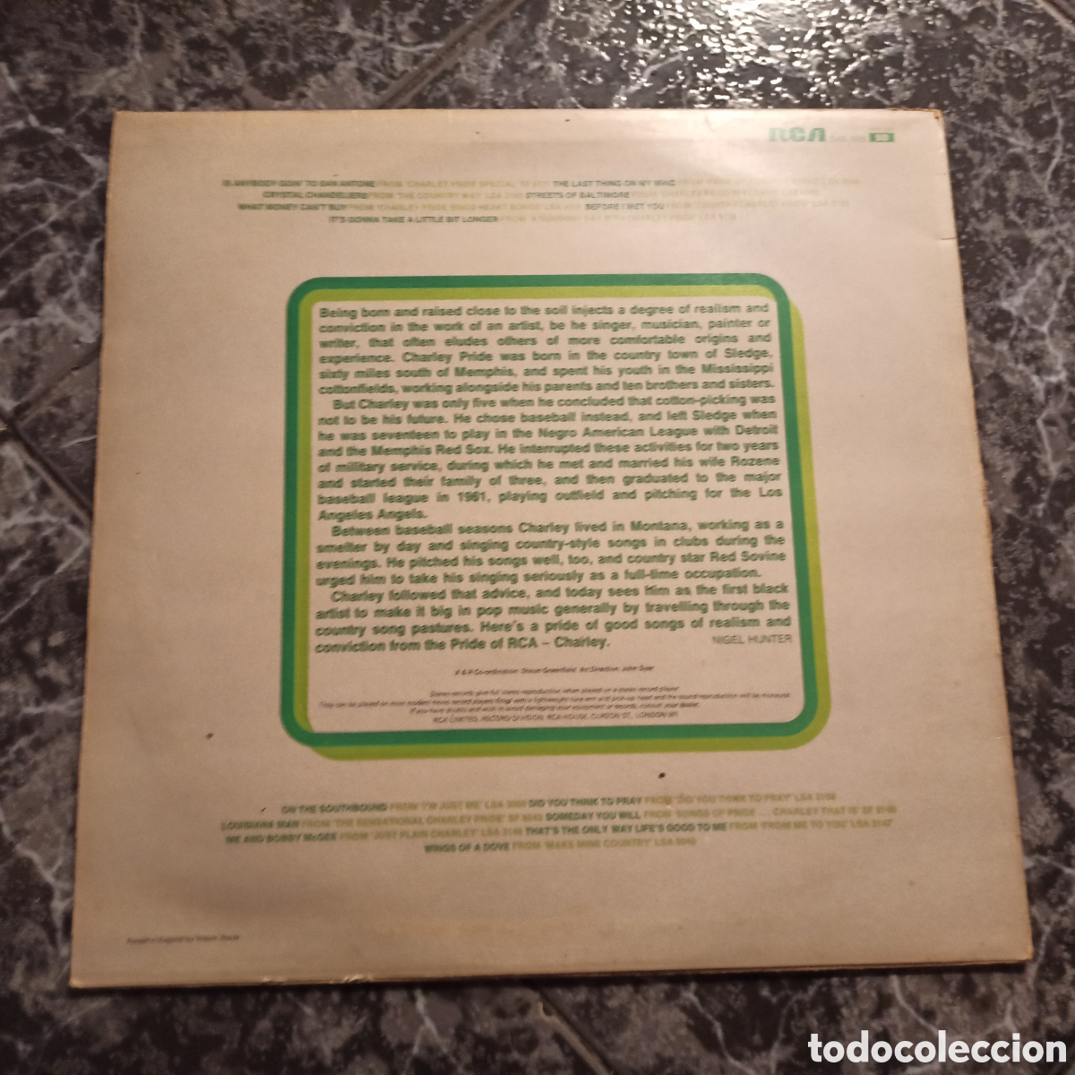 Discos de vinilo: Charley Pride - Sample Charley Pride (LP, Comp) - Foto 2
