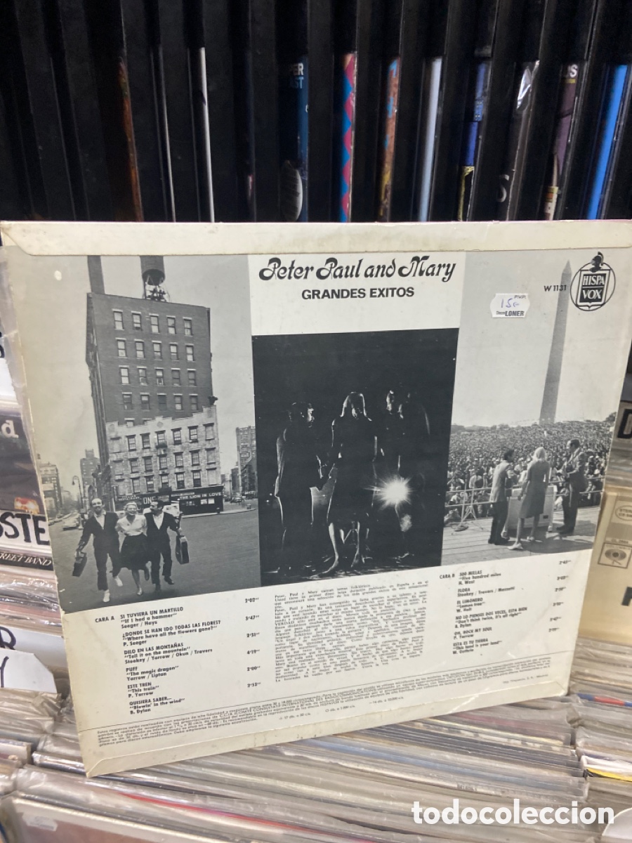Discos de vinilo: Peter paul and mary grandes exitos - Foto 2