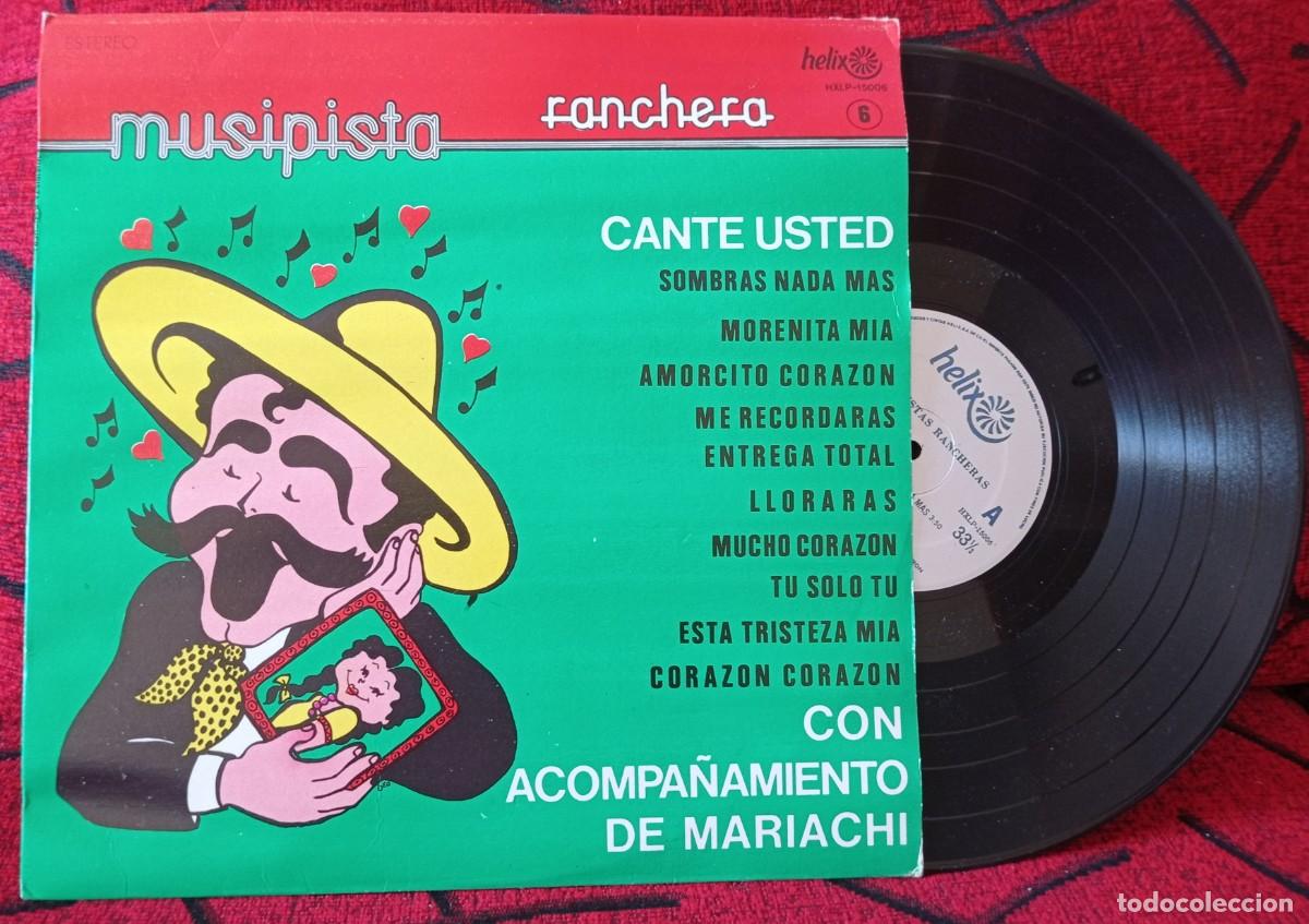 Disques de vinyle: MUSIPISTA RANCHERA CON ACOMPA&Ntilde;AMIENTO DE MARIACHI ** 1980 MEXICO LP VINILO