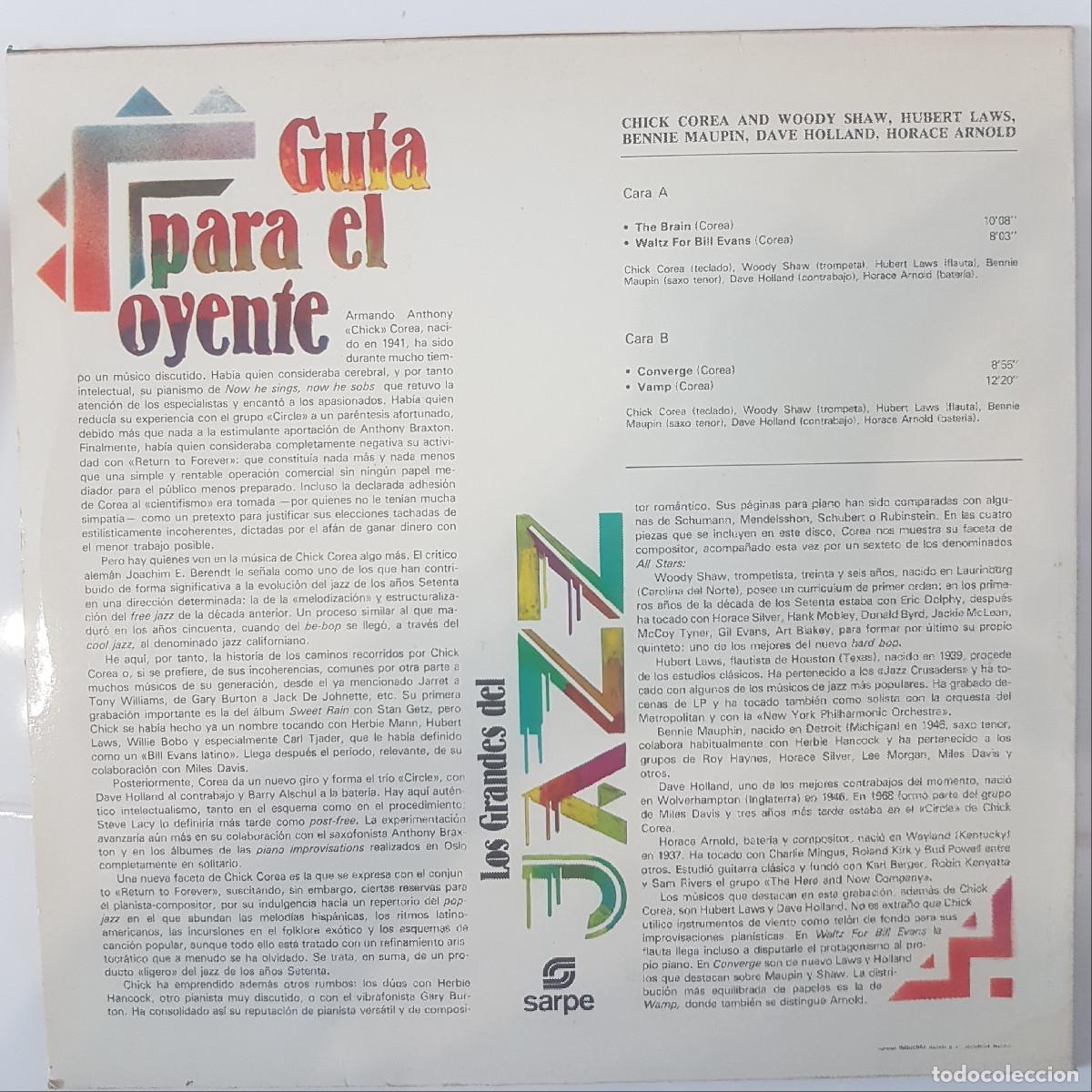 Discos de vinilo: CHICK COREA. LOS GRANDES DEL JAZZ - Foto 2