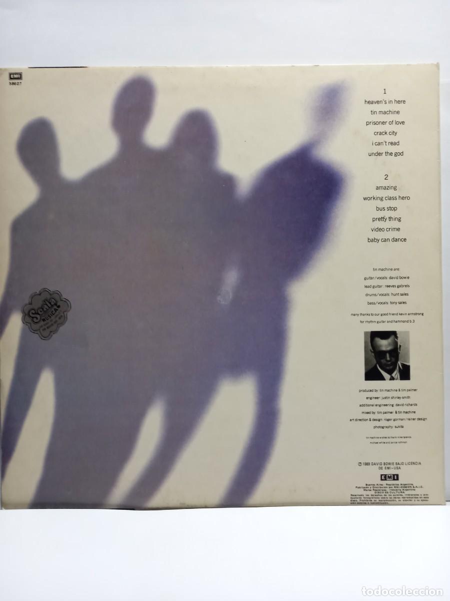 Discos de vinilo: TIN MACHINE - TIN MACHINE / LP 1989 - ORIGINAL - EMI 58607 - Foto 2