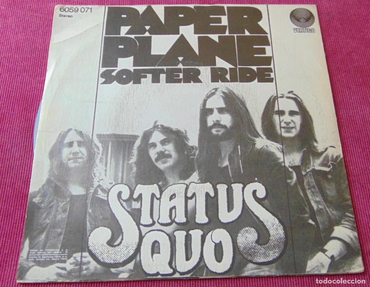 Discos de vinilo: Status Quo &ndash; Paper Plane - SINGLE 1973 - Foto 2