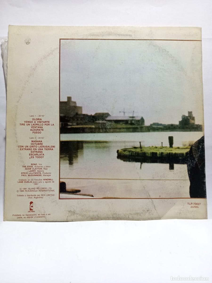 Discos de vinilo: U2 - OCTOBER / LP 1986 - TLP 70027 - Foto 2